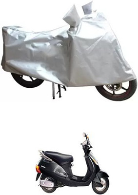 MSR STORE Two Wheeler Cover for Kinetic(Silver)