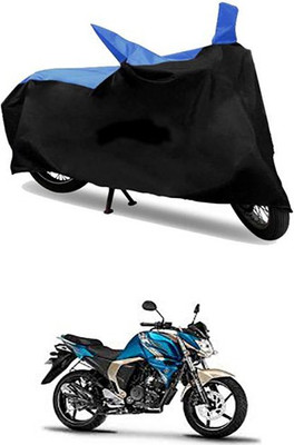 MSR STORE Two Wheeler Cover for Yamaha(Blue, Black)