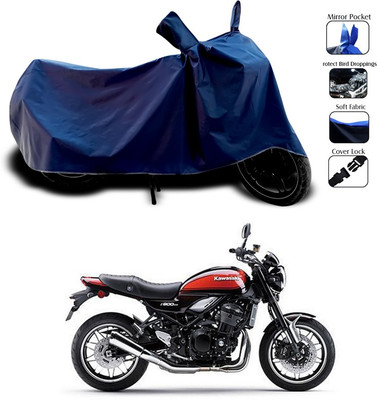 ANTHUB Two Wheeler Cover for Kawasaki(Blue)