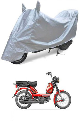 Blossom Trendz Two Wheeler Cover for TVS(Silver)