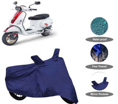 THE REAL ARV Waterproof Two Wheeler Cover for Vespa(Vespa SXL 150, Blue)