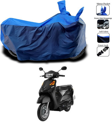 SEBONGO Waterproof Two Wheeler Cover for Indus(Yo EXL, Blue)