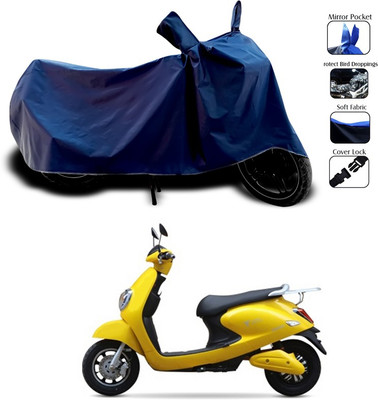 ANTHUB Two Wheeler Cover for Techo Electra(Emerge, Blue)