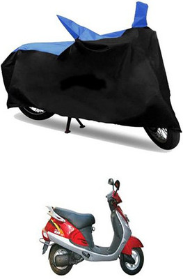 MSR STORE Two Wheeler Cover for Kinetic(Blue, Black)