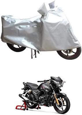 MSR STORE Two Wheeler Cover for TVS(Silver)