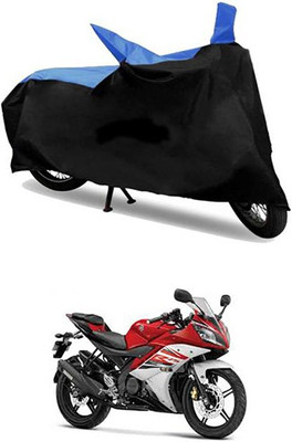MSR STORE Two Wheeler Cover for Yamaha(Blue, Black)