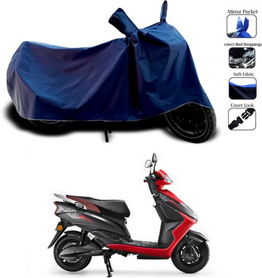 SEBONGO Waterproof Two Wheeler Cover for Ampere(Zeal, Blue)