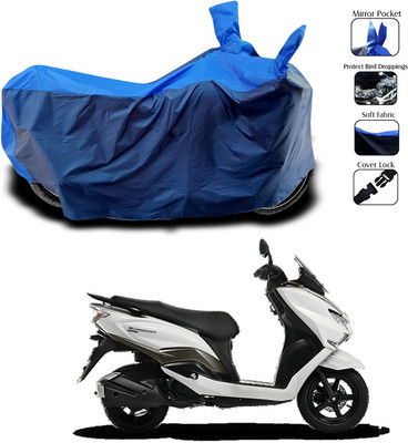 AutoGalaxy Waterproof Two Wheeler Cover for Suzuki(Burgman Street, Blue)