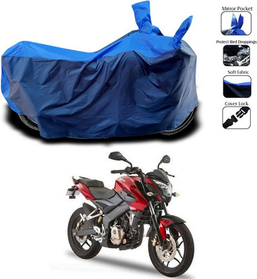 SEBONGO Two Wheeler Cover for Bajaj(Pulsar 180 DTS-i, Blue)