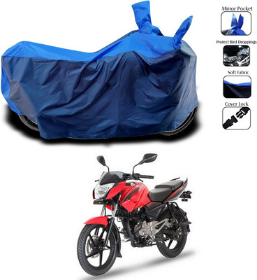 SEBONGO Two Wheeler Cover for Bajaj(Pulsar 135 LS DTS-i, Blue)