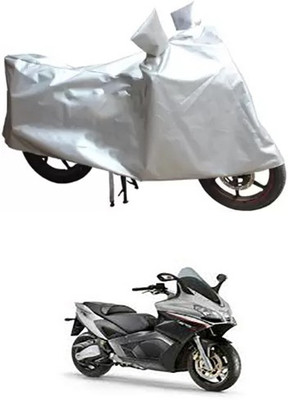 MSR STORE Two Wheeler Cover for Aprilia(Silver)