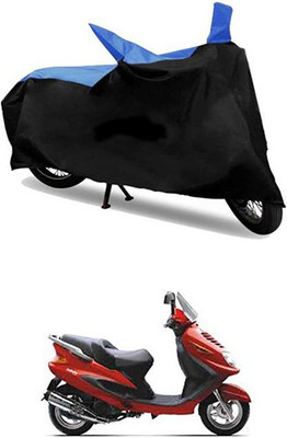 MSR STORE Two Wheeler Cover for Kinetic(Blue, Black)