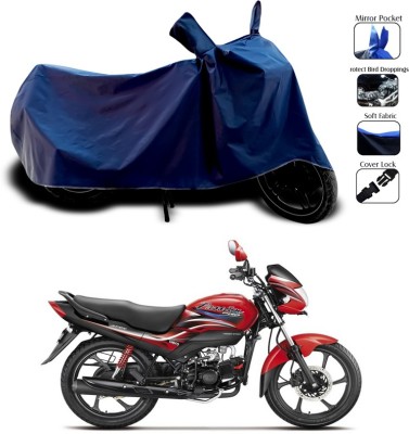 SEBONGO Waterproof Two Wheeler Cover for Hero(Passion Pro TR, Blue)