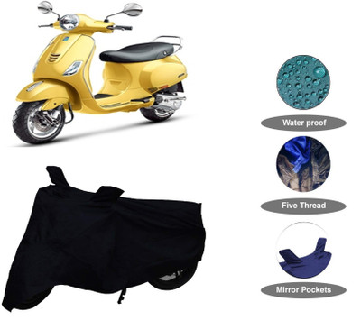THE REAL ARV Waterproof Two Wheeler Cover for Vespa(Vespa LX 125, Blue)