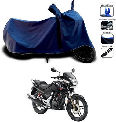 SEBONGO Waterproof Two Wheeler Cover for Hero(CBZ, Blue)