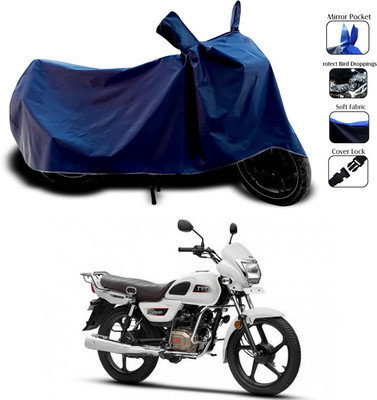 SEBONGO Two Wheeler Cover for TVS(Blue)