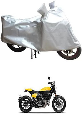 MSR STORE Two Wheeler Cover for Ducati(Scrambler, Silver)