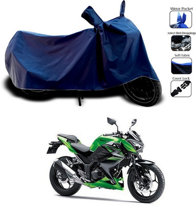ANTHUB Two Wheeler Cover for Kawasaki(Blue)