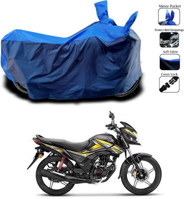 SEBONGO Two Wheeler Cover for Honda(CB Shine SP, Blue)