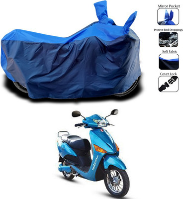 SEBONGO Two Wheeler Cover for Hero(Electric Optima, Blue)