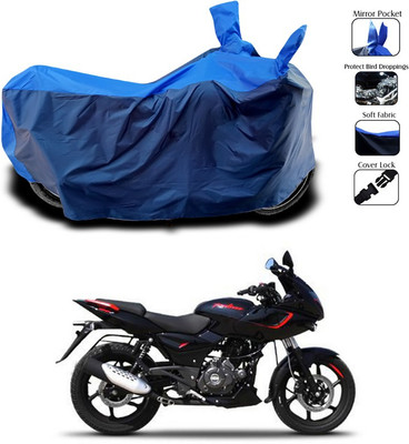 SEBONGO Two Wheeler Cover for Bajaj(Pulsar 180 DTS-i, Blue)