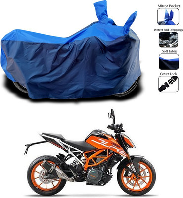 SEBONGO Waterproof Two Wheeler Cover for KTM(Duke 390, Blue)