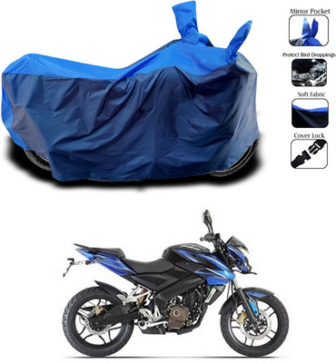 SEBONGO Two Wheeler Cover for Bajaj(Pulsar 200 NS DTS-i, Blue)