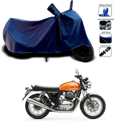 SEBONGO Waterproof Two Wheeler Cover for Royal Enfield(Classic 350, Blue)