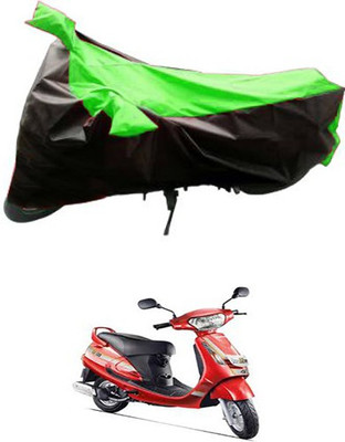 MotohunK Two Wheeler Cover for Mahindra(Duro DZ, Green, Black)