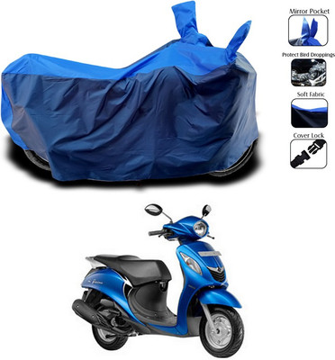 SUNONA Waterproof Two Wheeler Cover for Yamaha(Fascino, Blue)