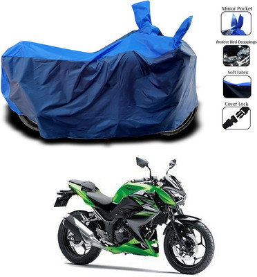 ANTHUB Two Wheeler Cover for Kawasaki(Blue)