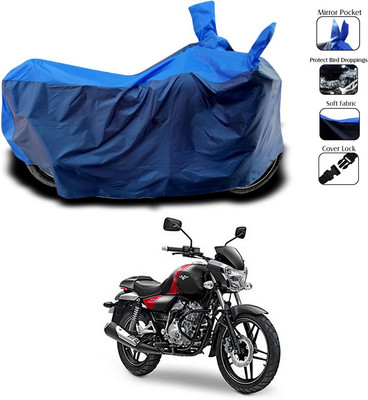 SEBONGO Two Wheeler Cover for Bajaj(V15, Blue)
