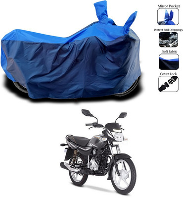 AUTOCAD Waterproof Two Wheeler Cover for Bajaj(Platina 100 DTS-i, Blue)