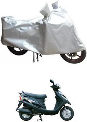 MSR STORE Two Wheeler Cover for Kinetic(Silver)