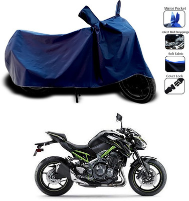 ANTHUB Two Wheeler Cover for Kawasaki(Blue)