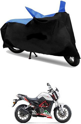 Autogard Two Wheeler Cover for DSK Benelli(TNT 25, Blue, Black)