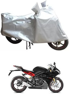 MSR STORE Two Wheeler Cover for Triumph(Silver)