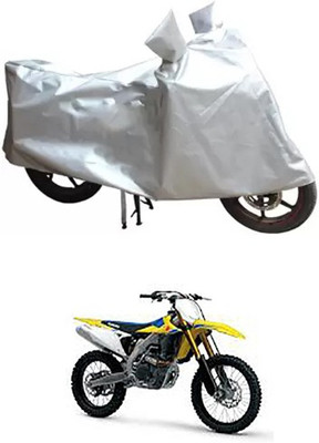 MSR STORE Two Wheeler Cover for Suzuki(Silver)