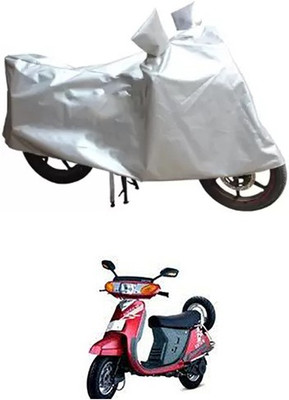 MSR STORE Two Wheeler Cover for Kinetic(Silver)