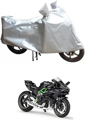 Autogard Two Wheeler Cover for Kawasaki(Ninja, Silver)