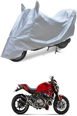 Blossom Trendz Two Wheeler Cover for Ducati(Silver)