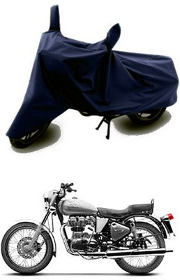 Blossom Trendz Two Wheeler Cover for Royal Enfield(Blue)