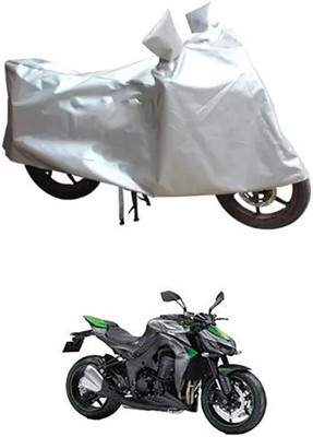 MSR STORE Two Wheeler Cover for Kawasaki(Silver)