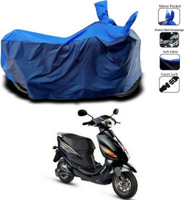 SEBONGO Two Wheeler Cover for Hero(Electric Cruz, Blue)