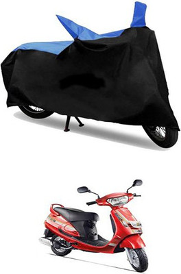 MSR STORE Two Wheeler Cover for Mahindra(Blue, Black)