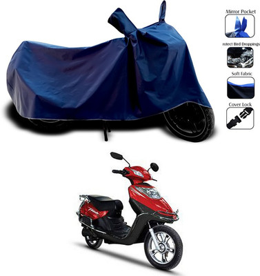 SEBONGO Waterproof Two Wheeler Cover for Hero(Electric Flash, Blue)