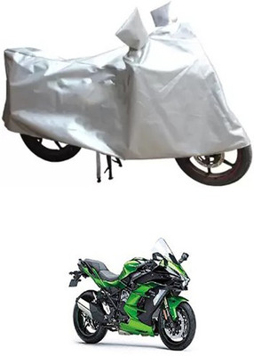 Autogard Two Wheeler Cover for Kawasaki(Silver)