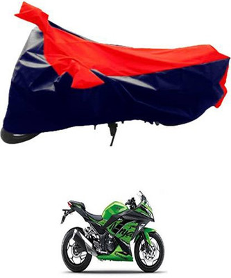 Autogard Two Wheeler Cover for Kawasaki(Ninja 300, Red, Blue)