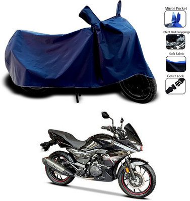 SEBONGO Waterproof Two Wheeler Cover for Hero(Xtreme 200S, Blue)