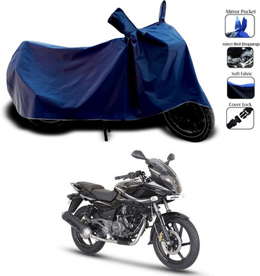 SEBONGO Waterproof Two Wheeler Cover for Bajaj(Pulsar 220 DTS-i, Blue)